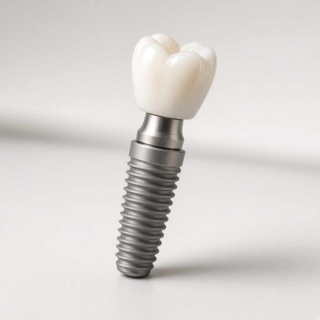 Dental implant crown and post